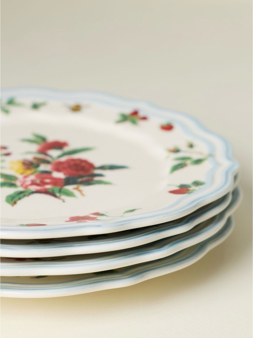 Anthropologie Camille Stoneware Dessert Plates, Set of 4
